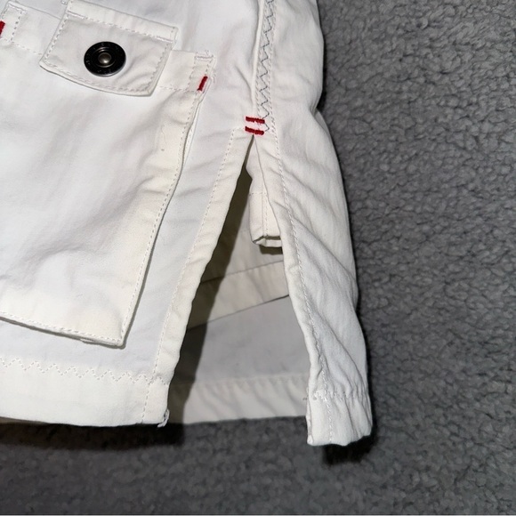 Pelle P Sports Shorts Women's Medium White Short‎ Side Slit Embroidered Skort - Picture 9 of 14